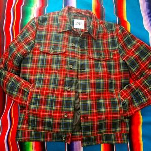 Zara Plaid Jacket